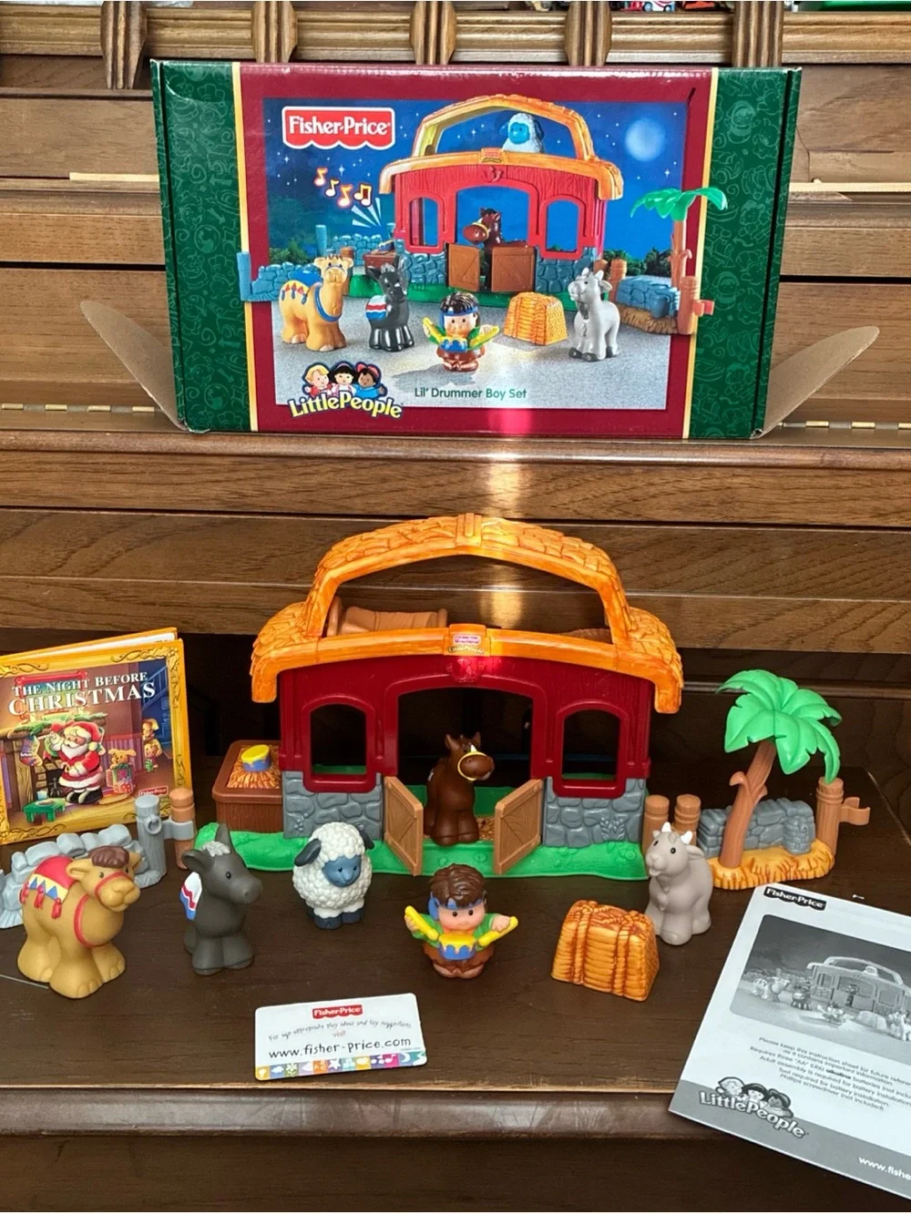 Fisher Price Little People CHRISTMAS LIL' DRUMMER BOY '06 Music Works Complete